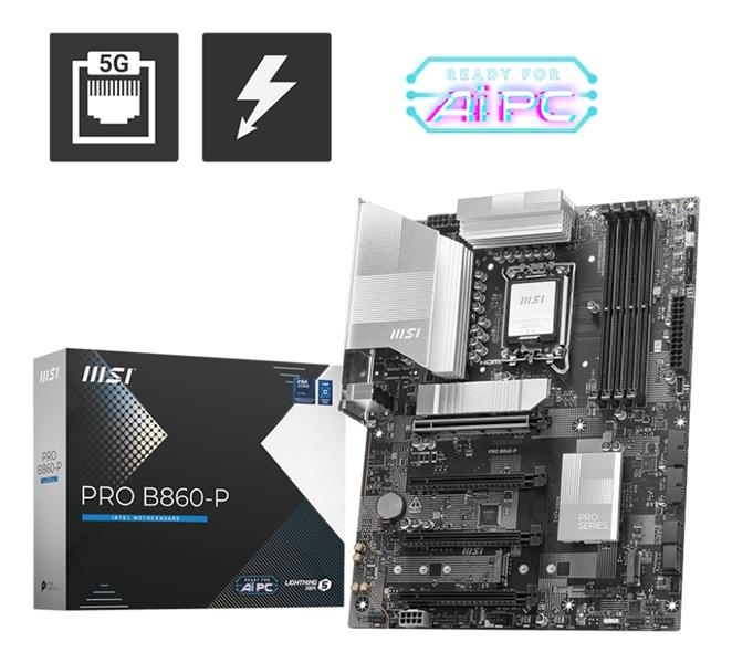 MSI PRO B860-P moederbord Intel B860 LGA 1851 (Socket V1) ATX