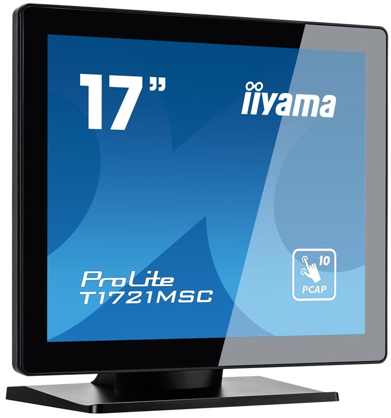 iiyama ProLite T1721MSC-B2 computer monitor 43,2 cm (17"") 1280 x 1024 Pixels SXGA LED Touchscreen Tafelblad Zwart