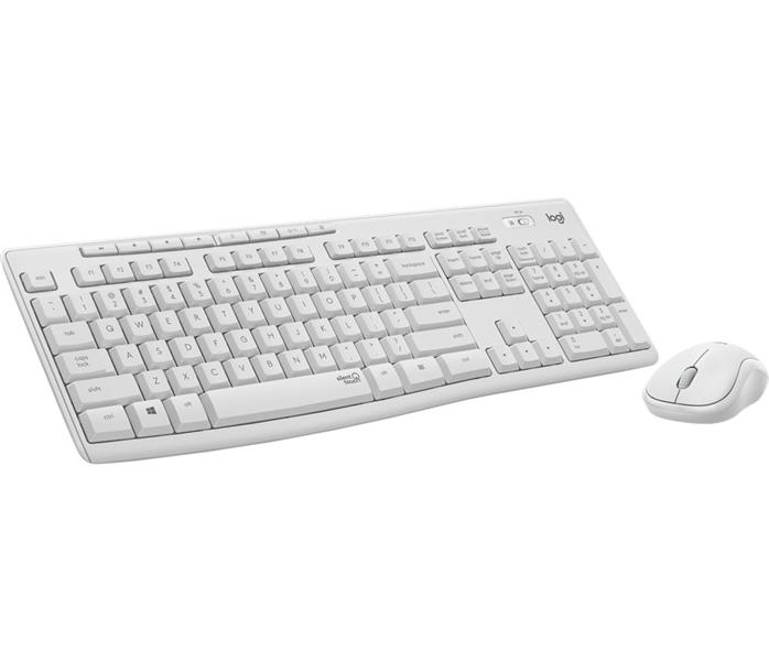 Logitech MK295 Silent Wireless Combo toetsenbord Inclusief muis USB QWERTZ Duits Wit