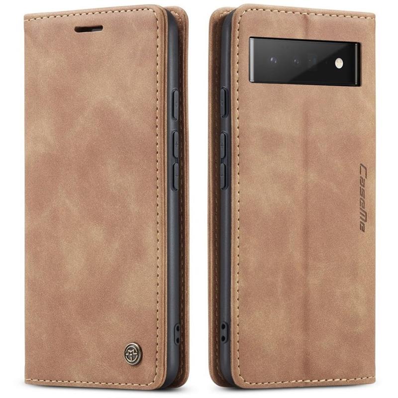 Caseme Case Google Pixel 6 Pro - Retro Wallet Case - Brown