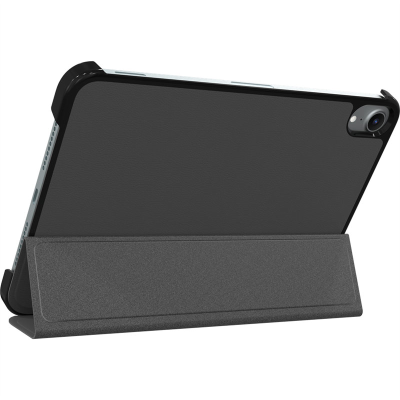 iPad Mini 2024 7th Gen - TriFold Smart Book Case - Black