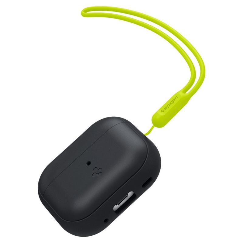 Spigen Silicone Fit Strap Apple AirPods Pro 1 2 Case Black 