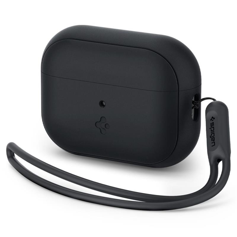 Spigen Silicone Fit Strap Apple AirPods Pro 1 Pro 2 Case Black 