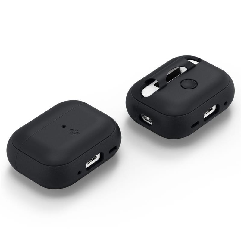 Spigen Silicone Fit Strap Apple AirPods Pro 1 Pro 2 Case Black 