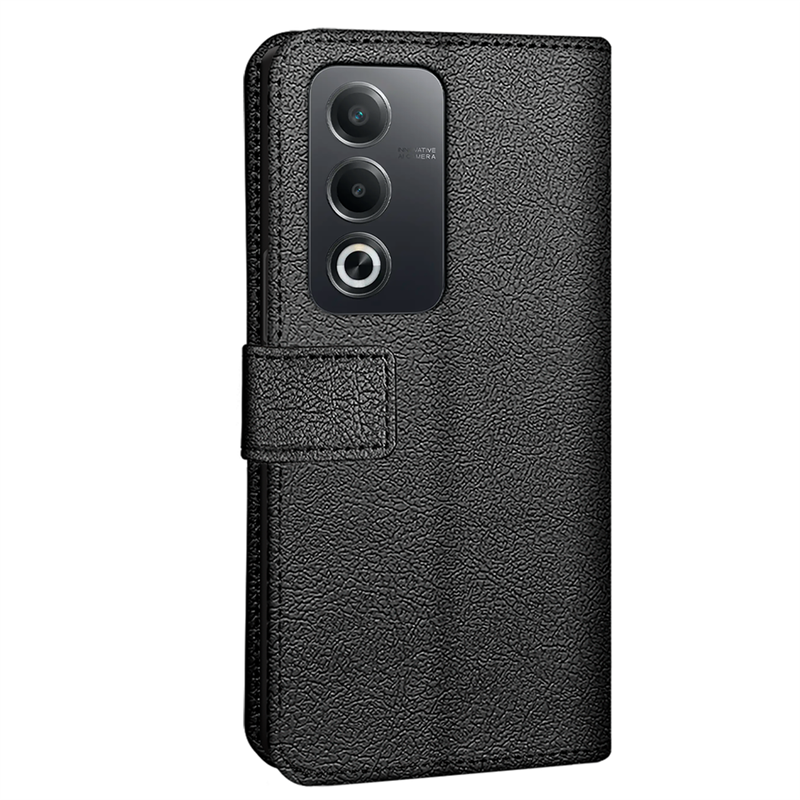 Oppo A80 - Classic Wallet Case - Black