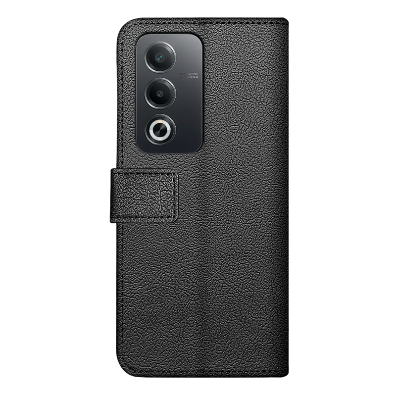 Oppo A80 - Classic Wallet Case - Black