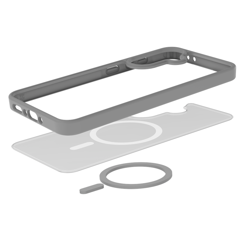 Samsung Galaxy A36 A56 - Military Grade Case - compatible with MagSafe - Grey