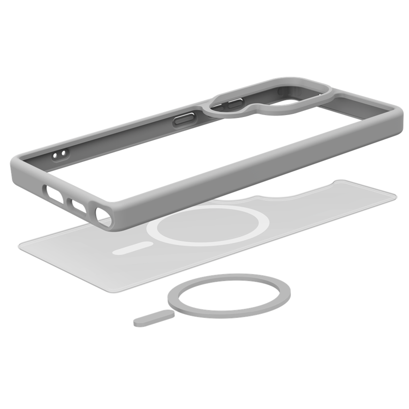 Samsung Galaxy S25 Ultra - Military Grade Case - compatible with MagSafe - Grey