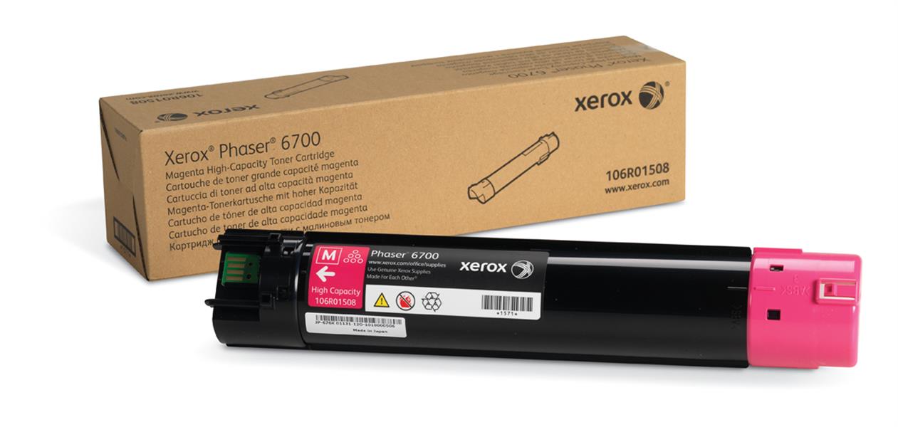 Xerox Hoge Capaciteit Tonercartridge, Magenta (12.000 PaginaS) Phaser 6700