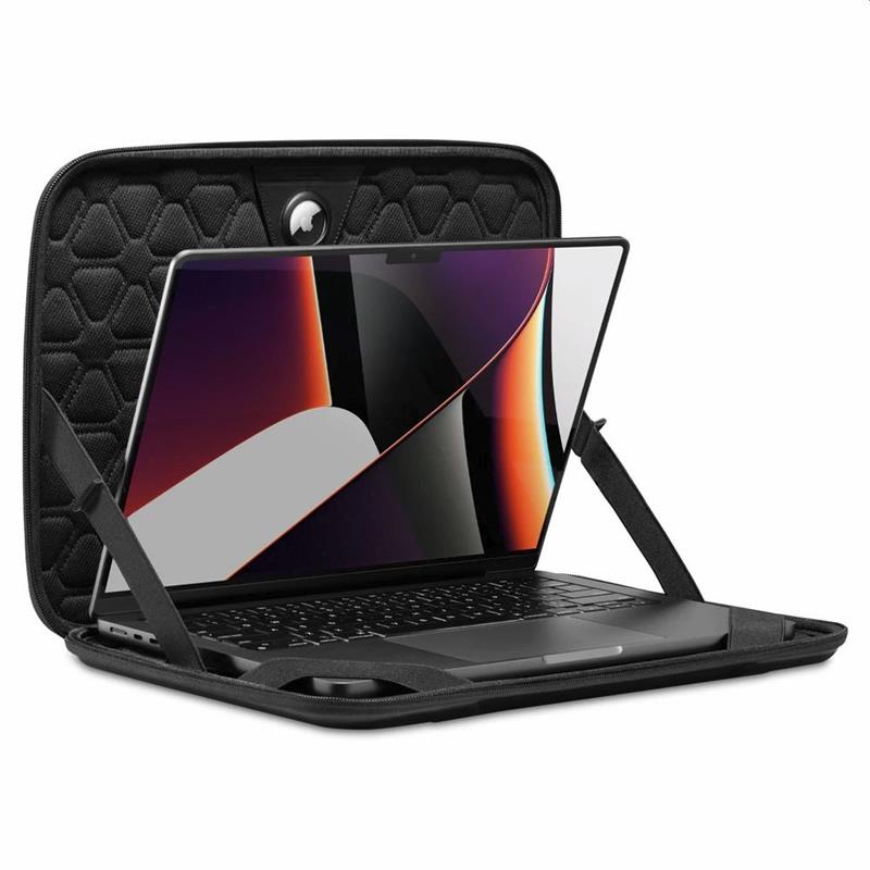 Spigen Laptop Case 13 - 14 inch - Rugged Armor Pouch Pro - Black