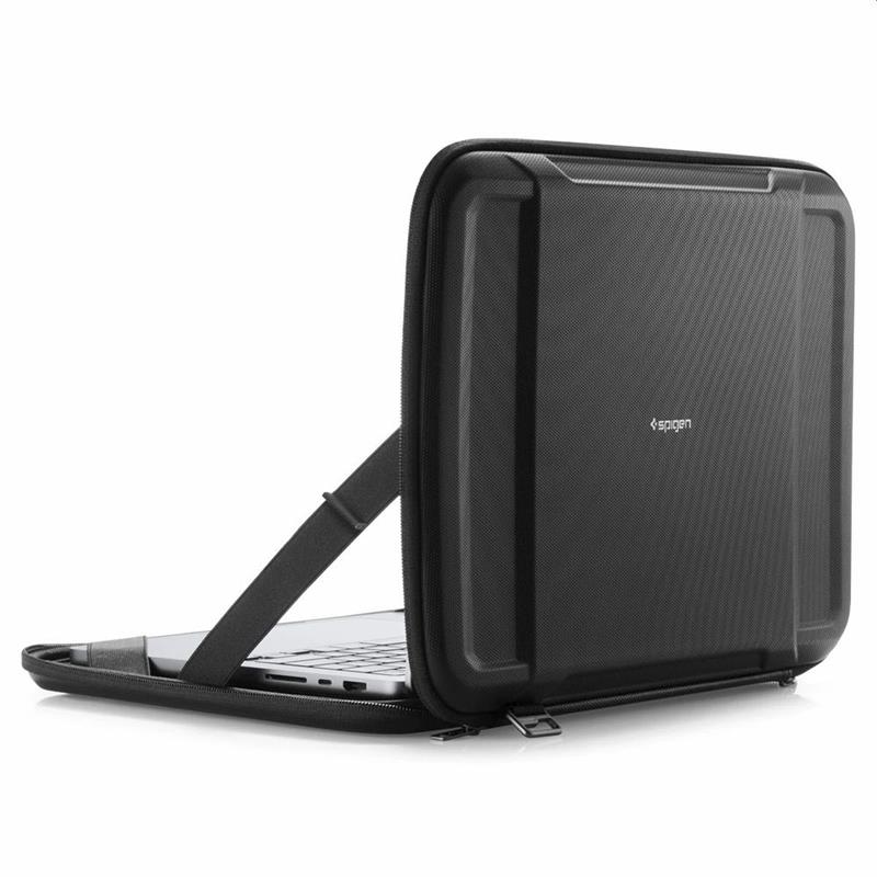 Spigen Laptop Case 13 - 14 inch - Rugged Armor Pouch Pro - Black