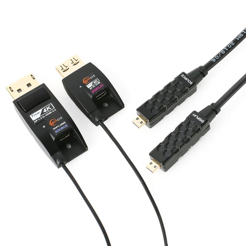 Opticis DisplayPort 1 2 - HDMI 2 0 kabel 15m
