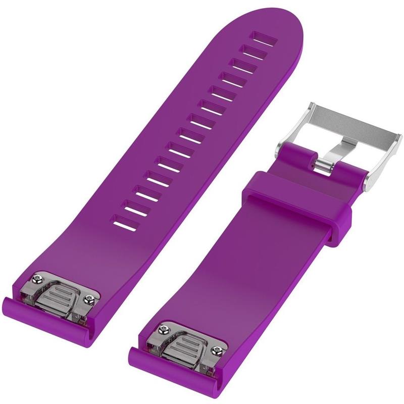 Sportbandje voor Garmin Fenix 5S Silicone Watchband Purple 