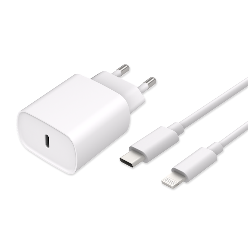 Essential 20W USB-C PD Adapter USB-C to Lightning Cable - 150cm - White