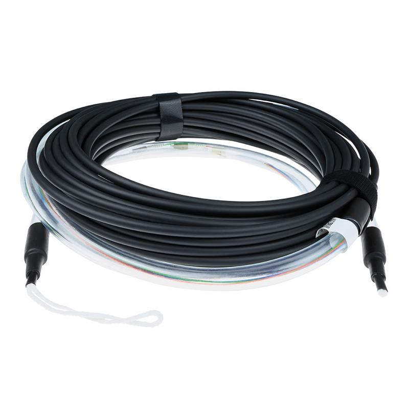 ACT RL2212 Glasvezel kabel 120 m 4x LC OM4 Zwart