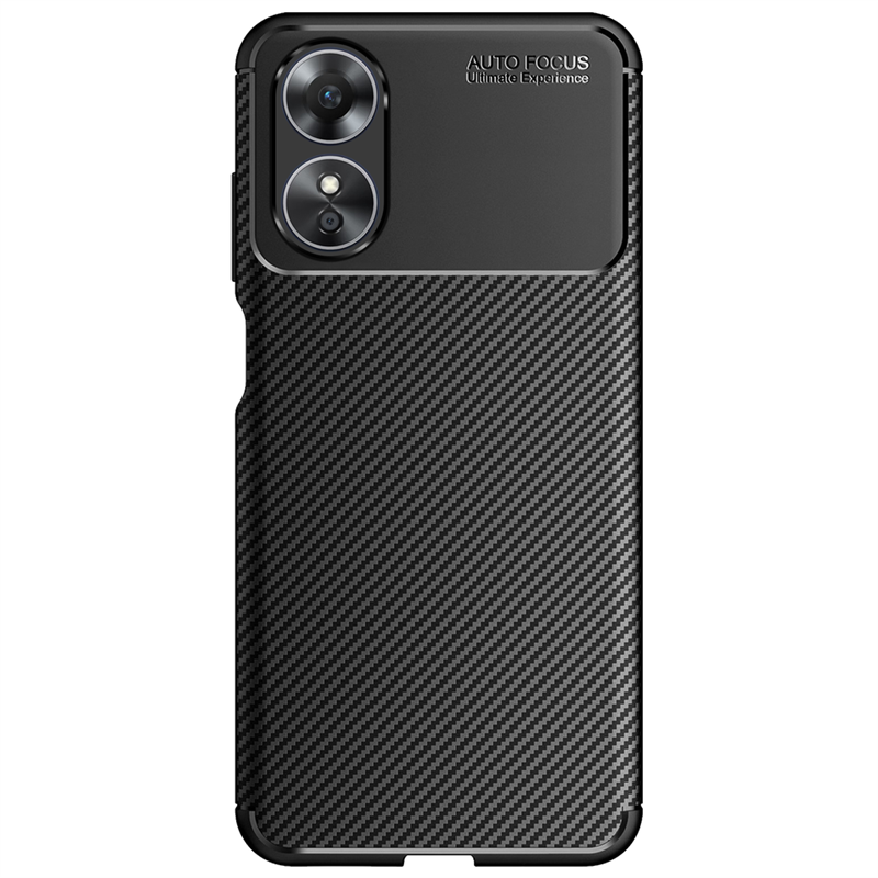 Oppo A17 - Rugged Soft TPU Case - Black