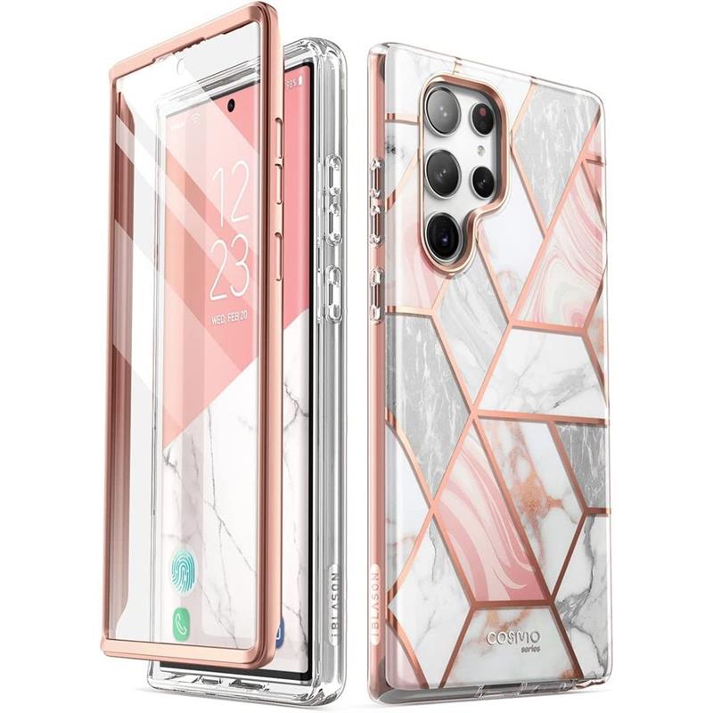 Supcase Samsung Galaxy S23 Ultra - Cosmo Case - Marble Pink