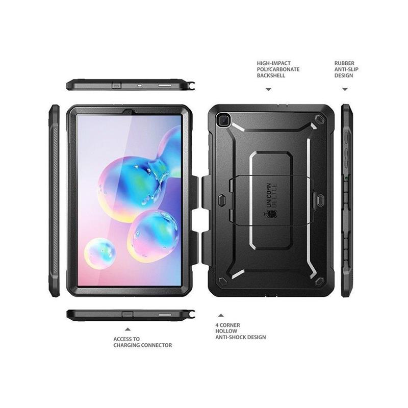 Supcase Hoes geschikt voor Samsung Galaxy Tab S6 Lite - Unicorn Beetle Pro - Black