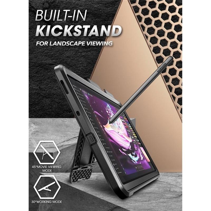 Supcase Hoes geschikt voor Samsung Galaxy Tab S6 Lite - Unicorn Beetle Pro - Black