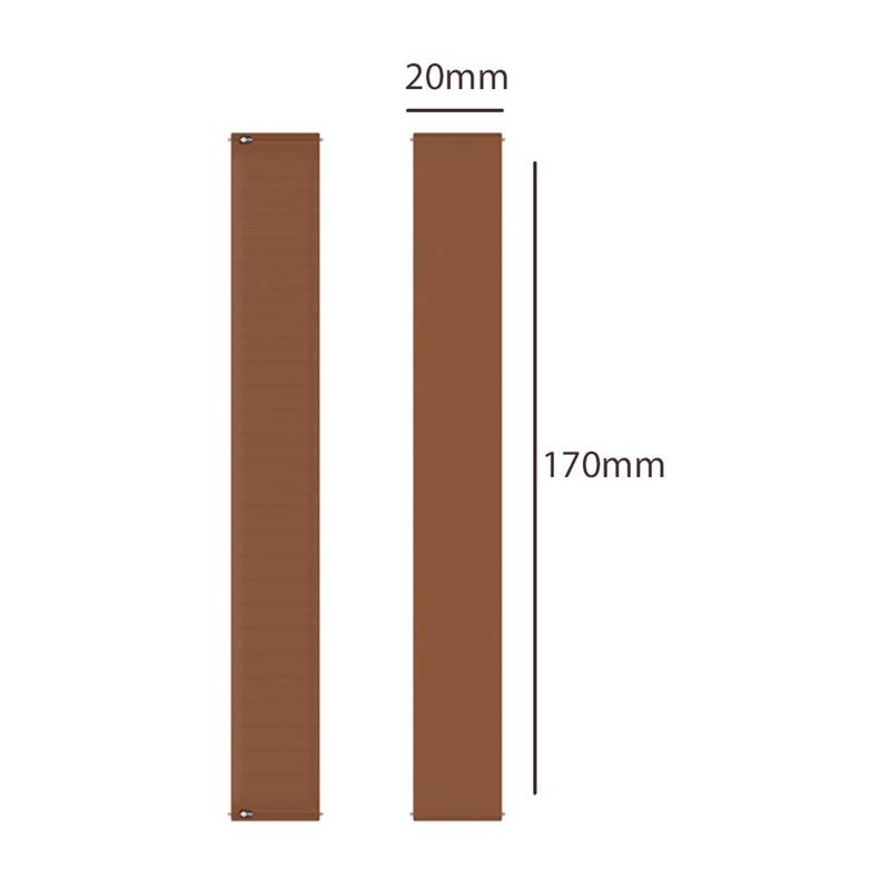 Watch Strap Samsung Galaxy Watch 4 5 6 7 20mm - Silicone Sport Band - Brown