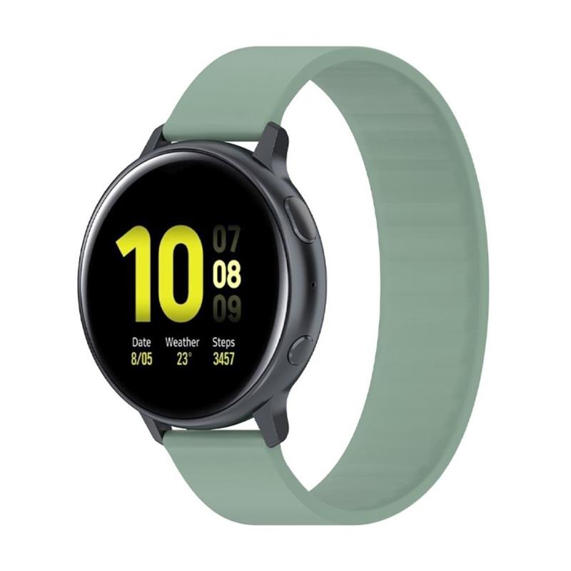 Watch Strap Samsung Galaxy Watch 4 5 6 7 20mm - Silicone Sport Band - Green