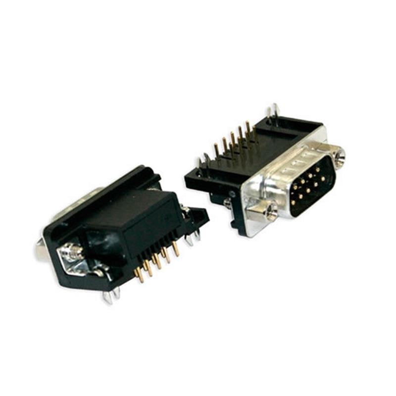 9 polige D-sub male PCB connector