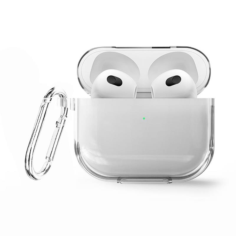 Apple AirPods 3 - Soft TPU Case with hook - Clear