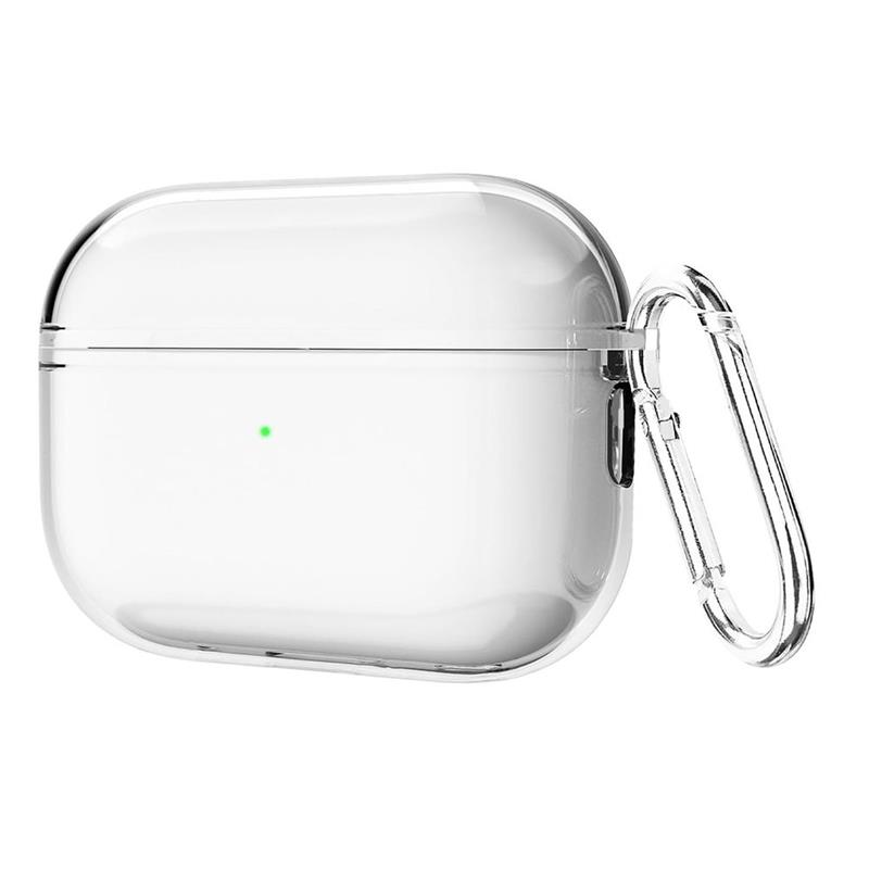 Apple AirPods Pro 1 2 - Soft TPU Case with hook - Clear