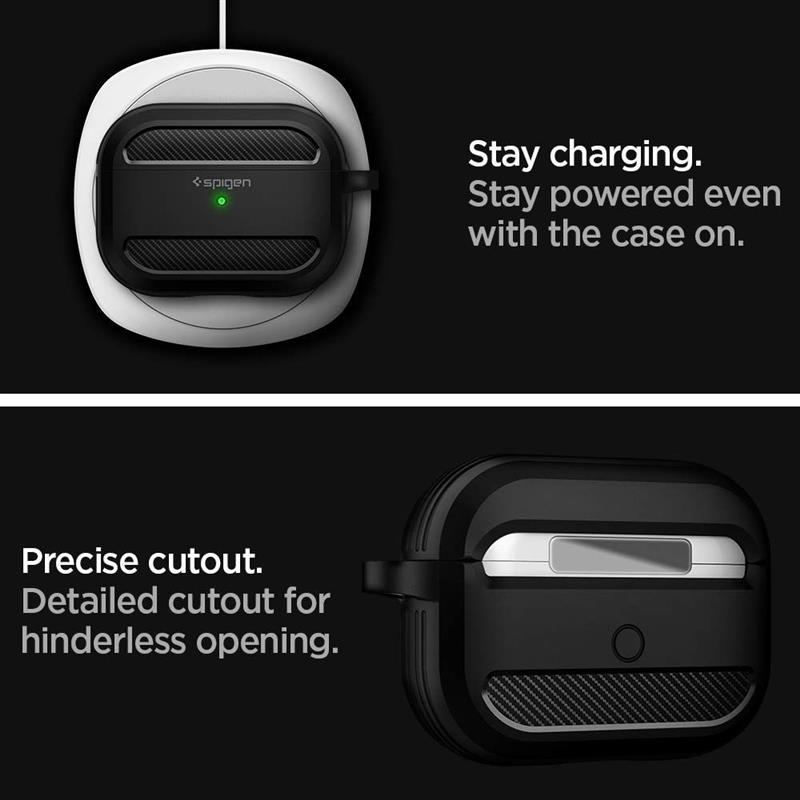 Spigen AirPods Pro Rugged Armor Matte Bl