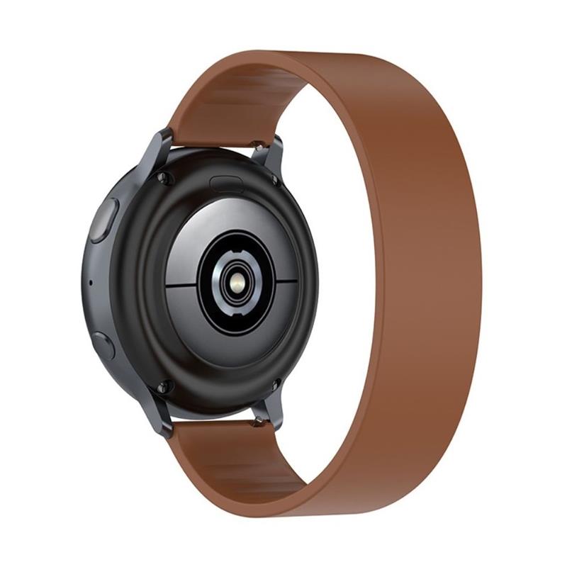 Watch Strap 20mm - Silicone Sport Band 170mm - Brown