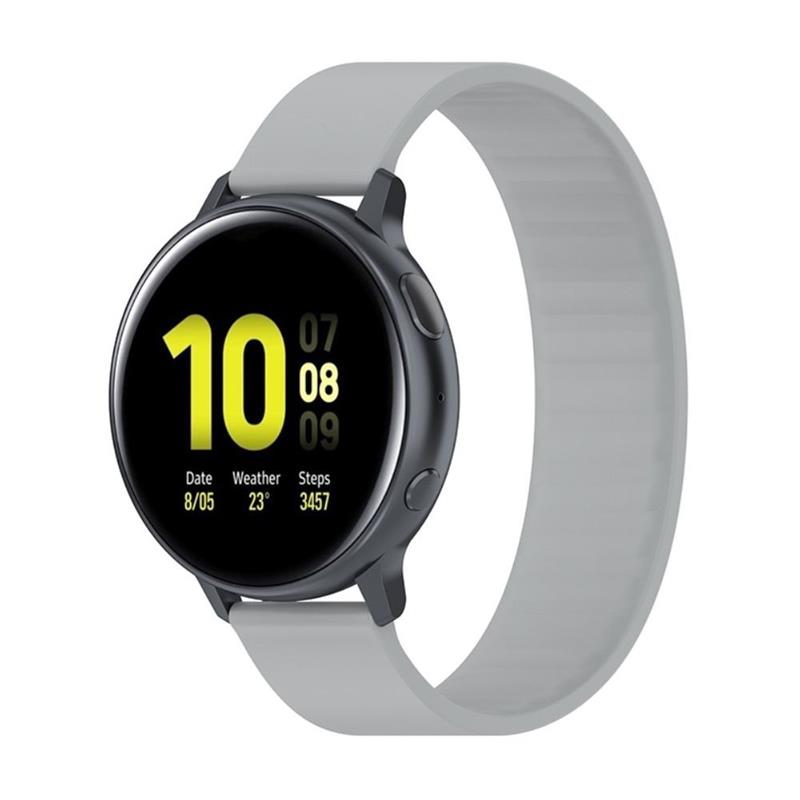 Watch Strap 20mm - Silicone Sport Band 170mm - Grey