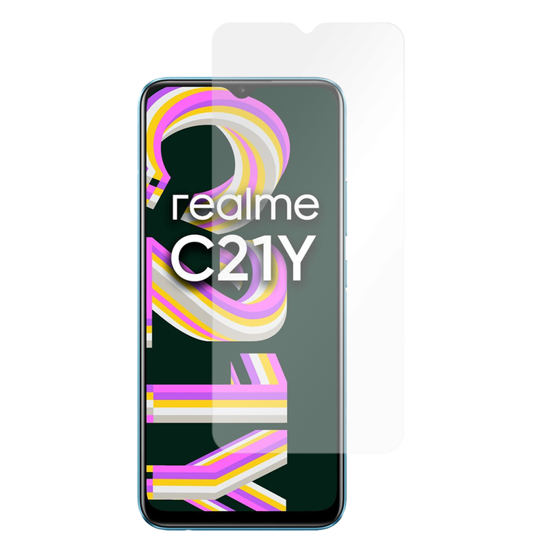 Realme C21Y - Screenprotector Tempered Glass