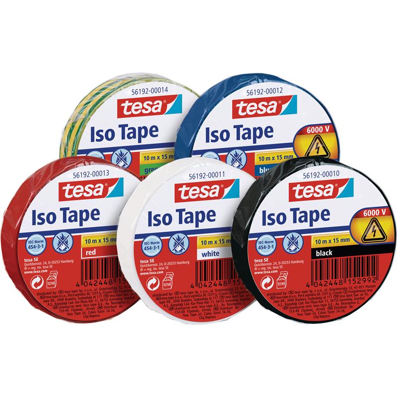tesa insulating tape 10m x 15mm red
