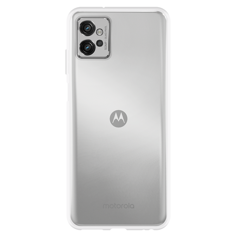 Motorola Moto G32 - Soft TPU Case with Necklace Strap - Clear