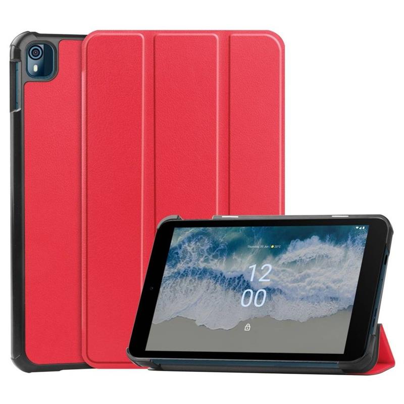 Nokia T10 - TriFold Smart Book Case - Red