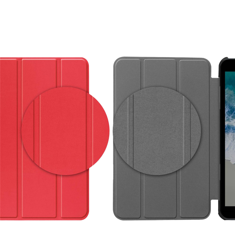 Nokia T10 - TriFold Smart Book Case - Red