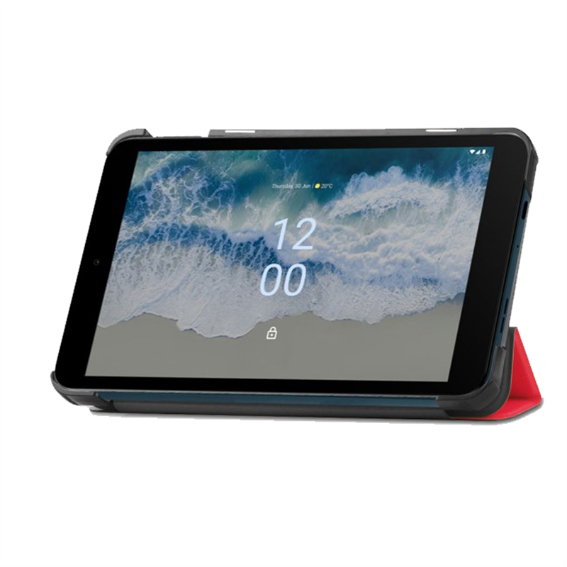 Nokia T10 - TriFold Smart Book Case - Red