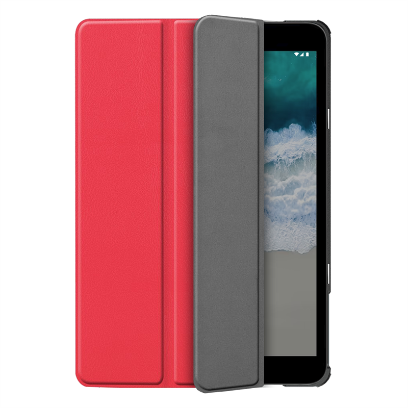 Nokia T10 - TriFold Smart Book Case - Red