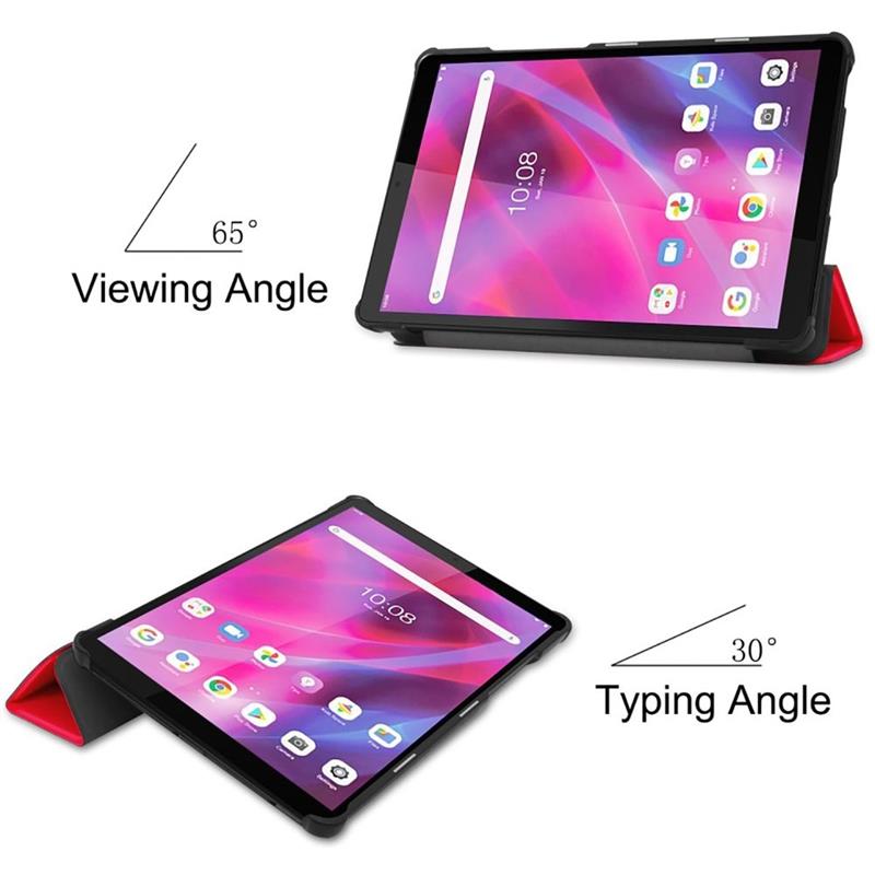 Lenovo Tab M8 Gen 3 - TriFold Smart Book Case - Red