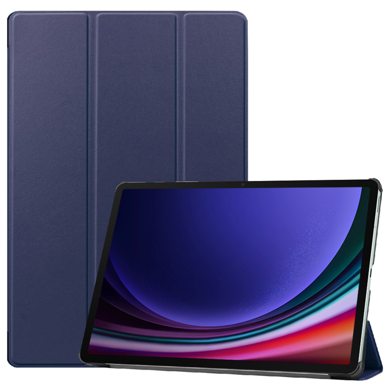 Samsung Galaxy Tab S10 S9 S9 FE - TriFold Smart Book Case - Blue