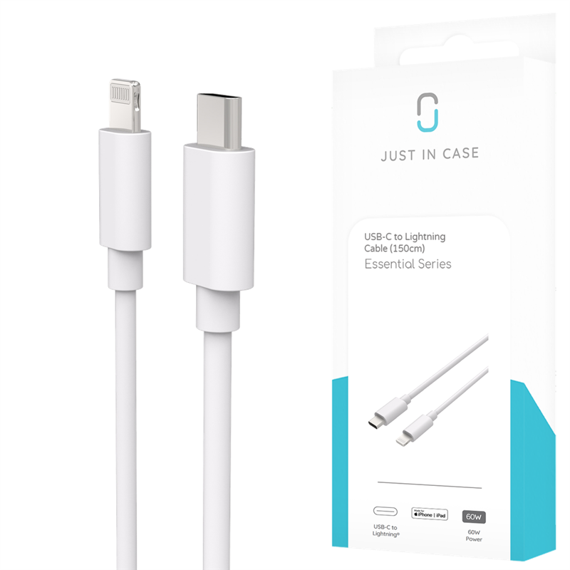 Essential USB-C to Lightning Cable - 150cm - White