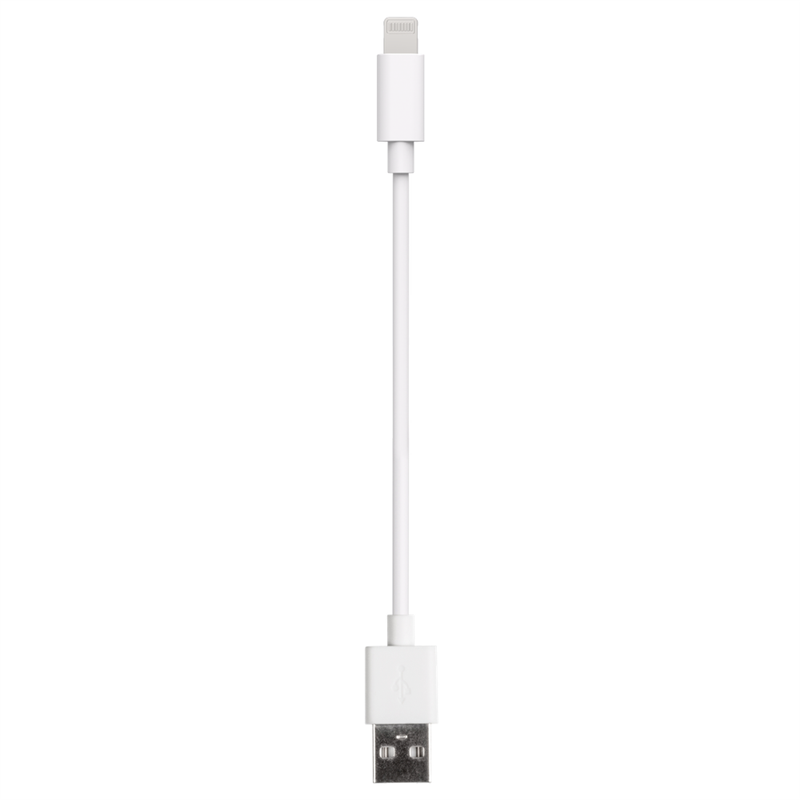 Essential USB-A to Lightning Cable 20cm - White