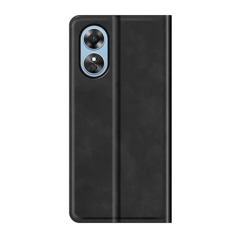 Oppo A17 - Magnetic Wallet Case - Black
