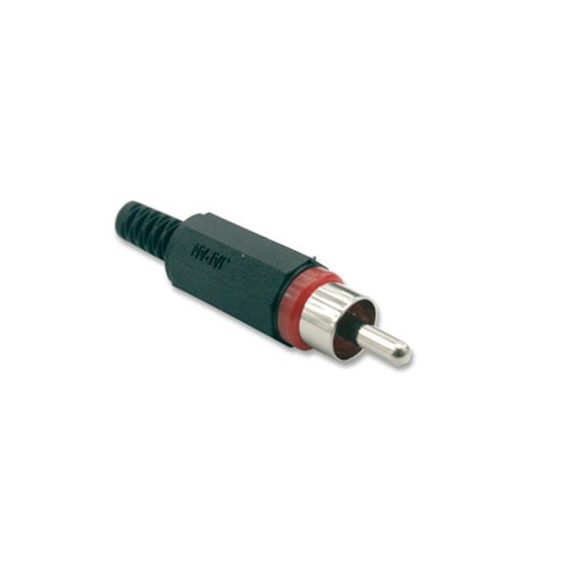 Lumberg RCA Connector male in het wit